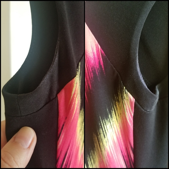 Hot Pink & Black Dress - Picture 4 of 6
